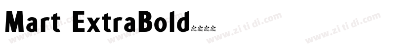 Mart ExtraBold字体转换